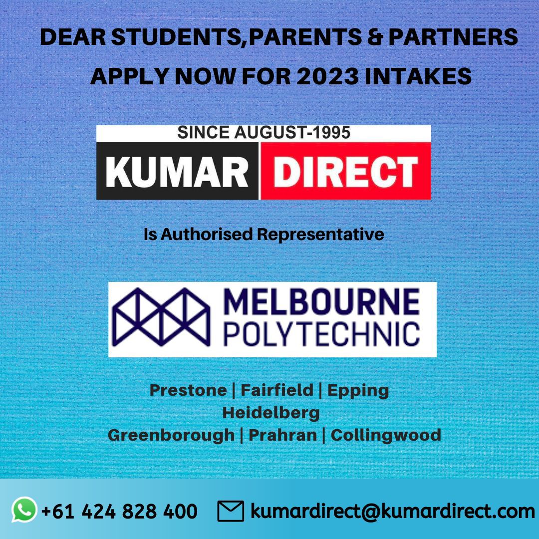 Study In Melbourne Polytechnic 2022 Intakes - Melbourne - Victoria - Australia