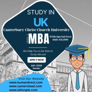 Canterbury Christ Church University-MBA